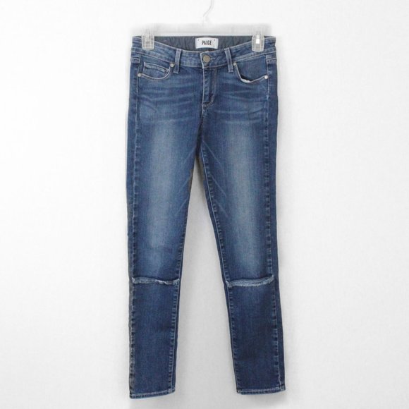 PAIGE Denim - Paige Simple Jeans With Two Rips @ Knees